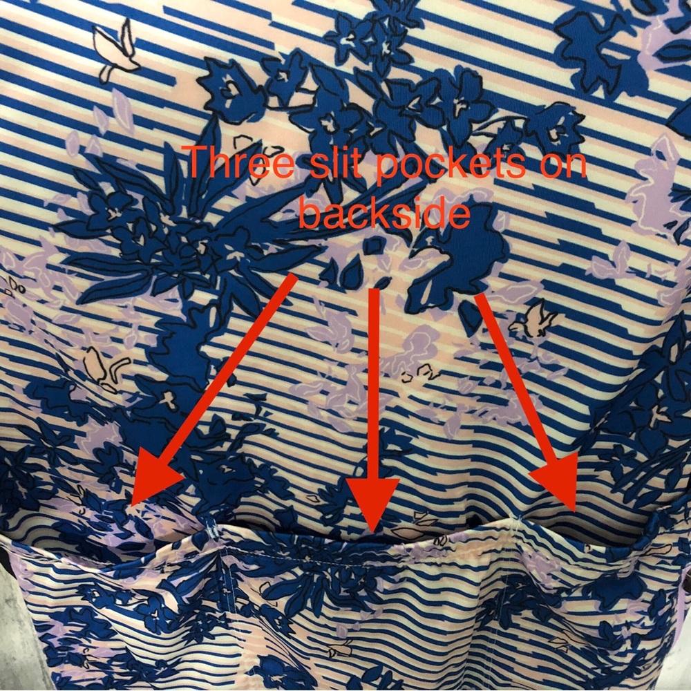 Sweaty Betty Cycling Short Sleeve Jersey Blue Floral Grid Print ~ Sizes: Various - Picture 11 of 14